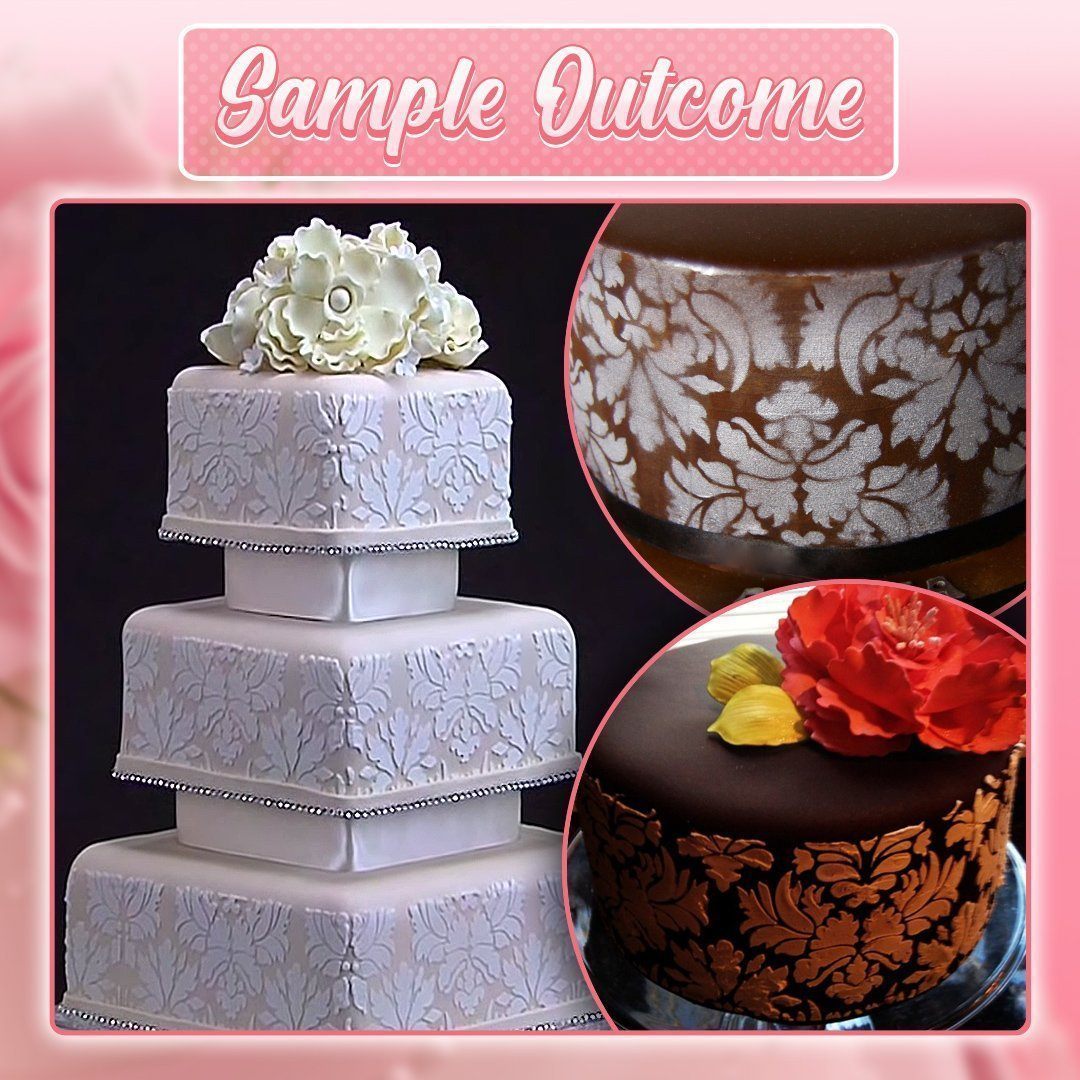 DIY Cake Lace Decoration Mould (3 PCS in 1 SET)