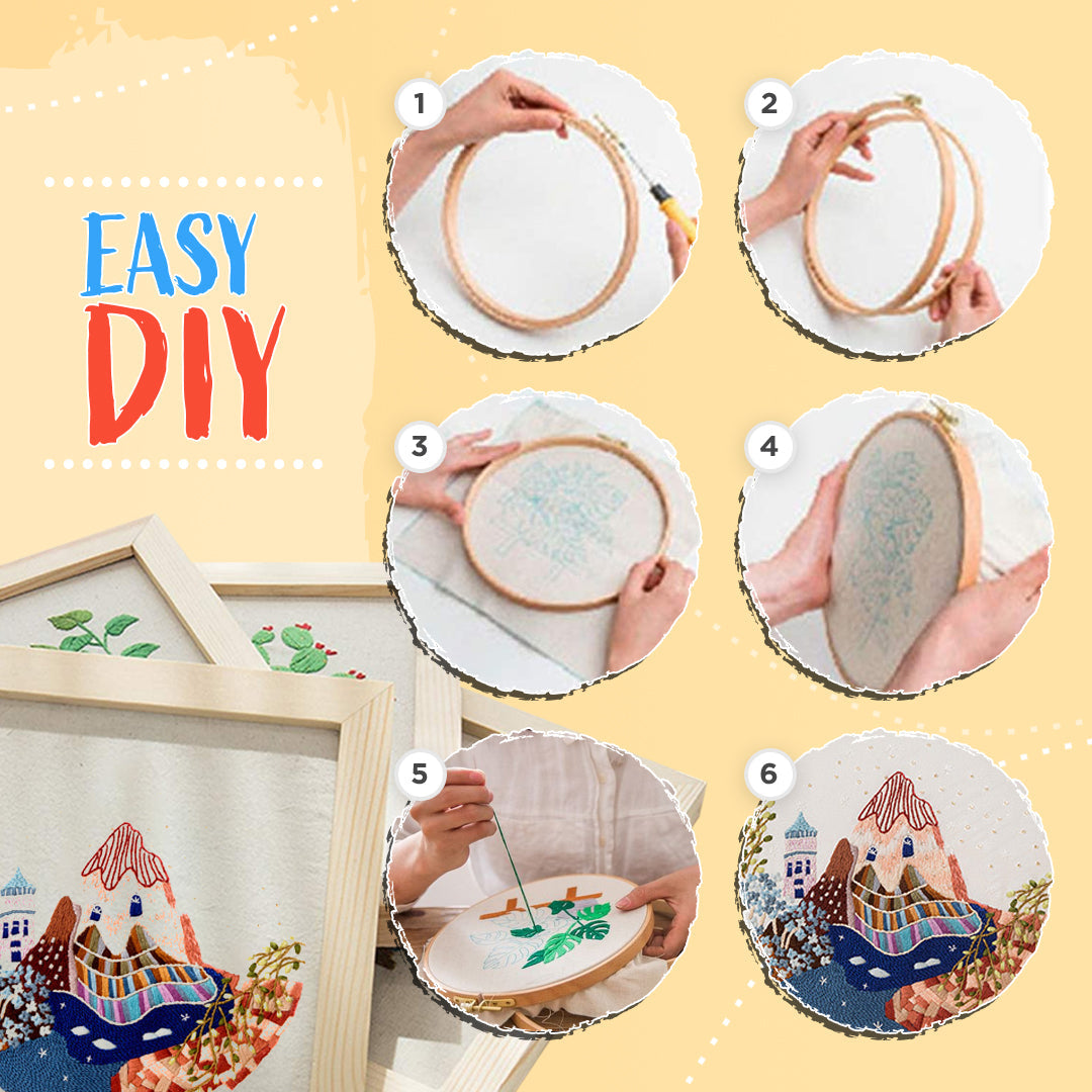 DIY Fairy Tales Embroidery Set