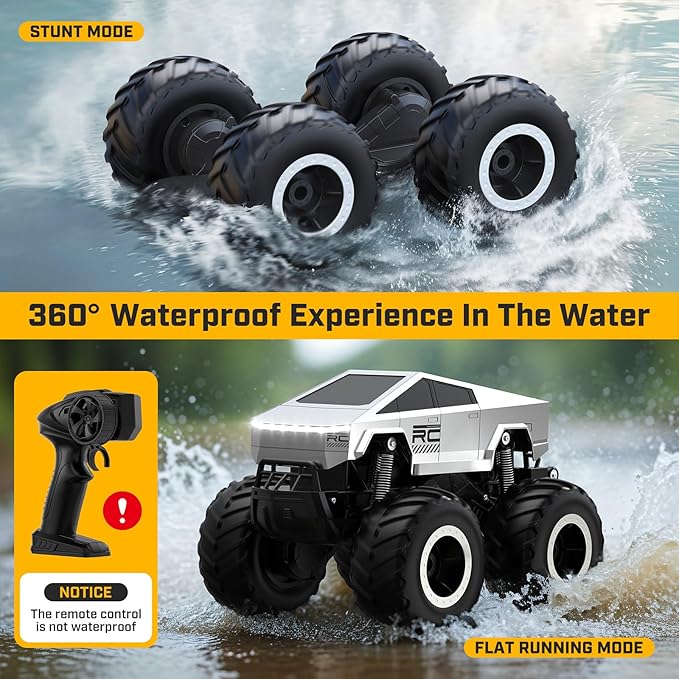 Cybertruck Remote Control Car - Amphibious Vehicle