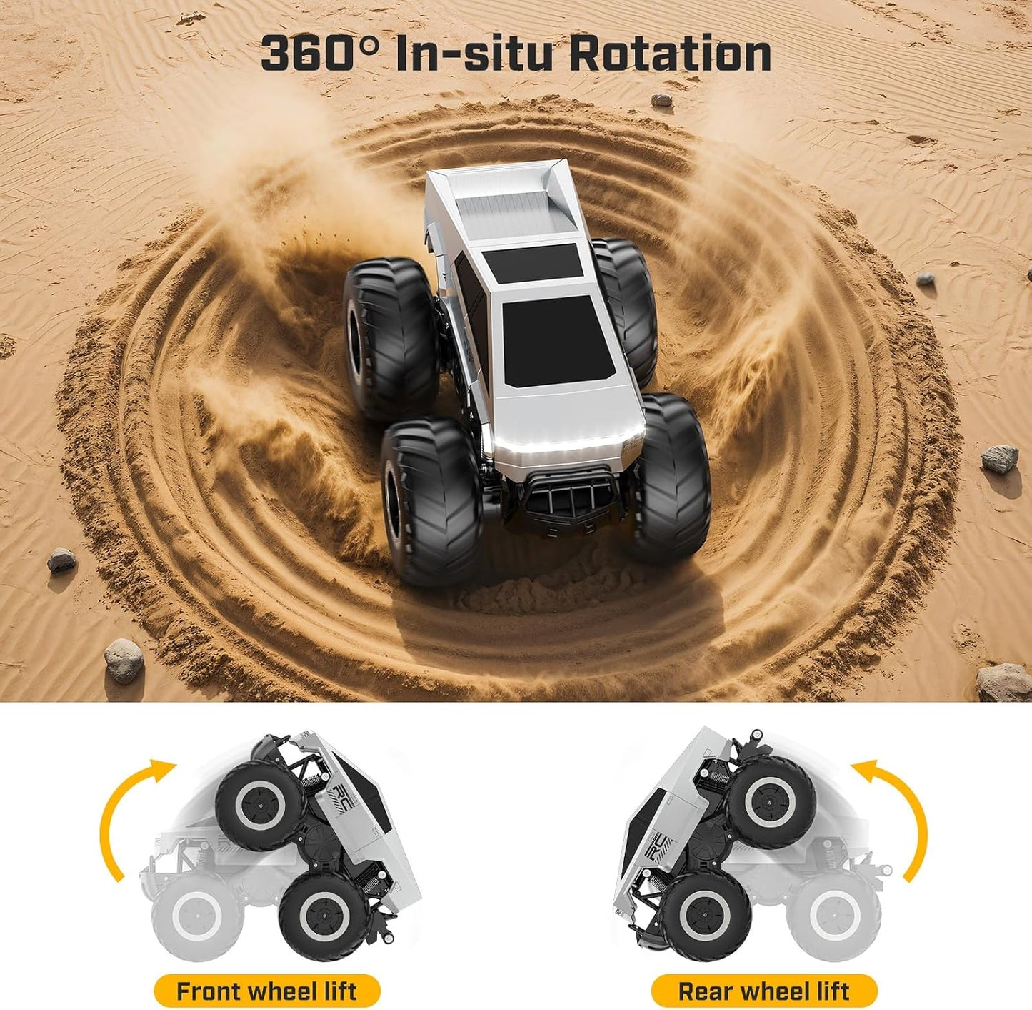 Cybertruck Remote Control Car - Amphibious Vehicle