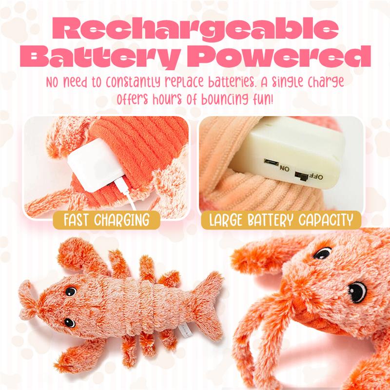 Floppy Lobster Funny Plush Toy for Pets