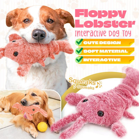 Floppy Lobster Funny Plush Toy for Pets
