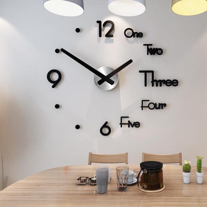 3D DIY Frameless Wall Clock