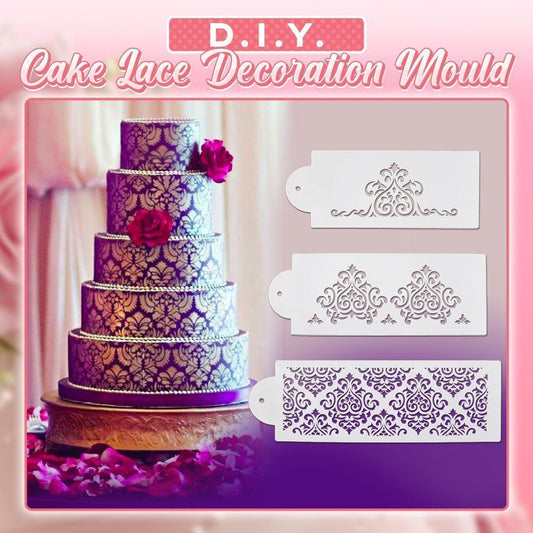 DIY Cake Lace Decoration Mould (3 PCS in 1 SET)