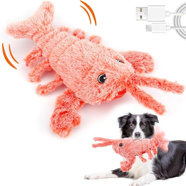 Floppy Lobster Funny Plush Toy for Pets