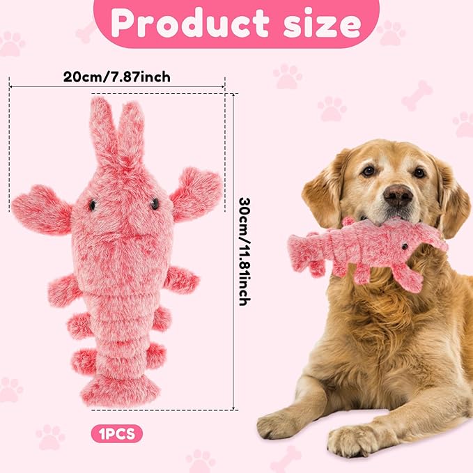 Floppy Lobster Funny Plush Toy for Pets