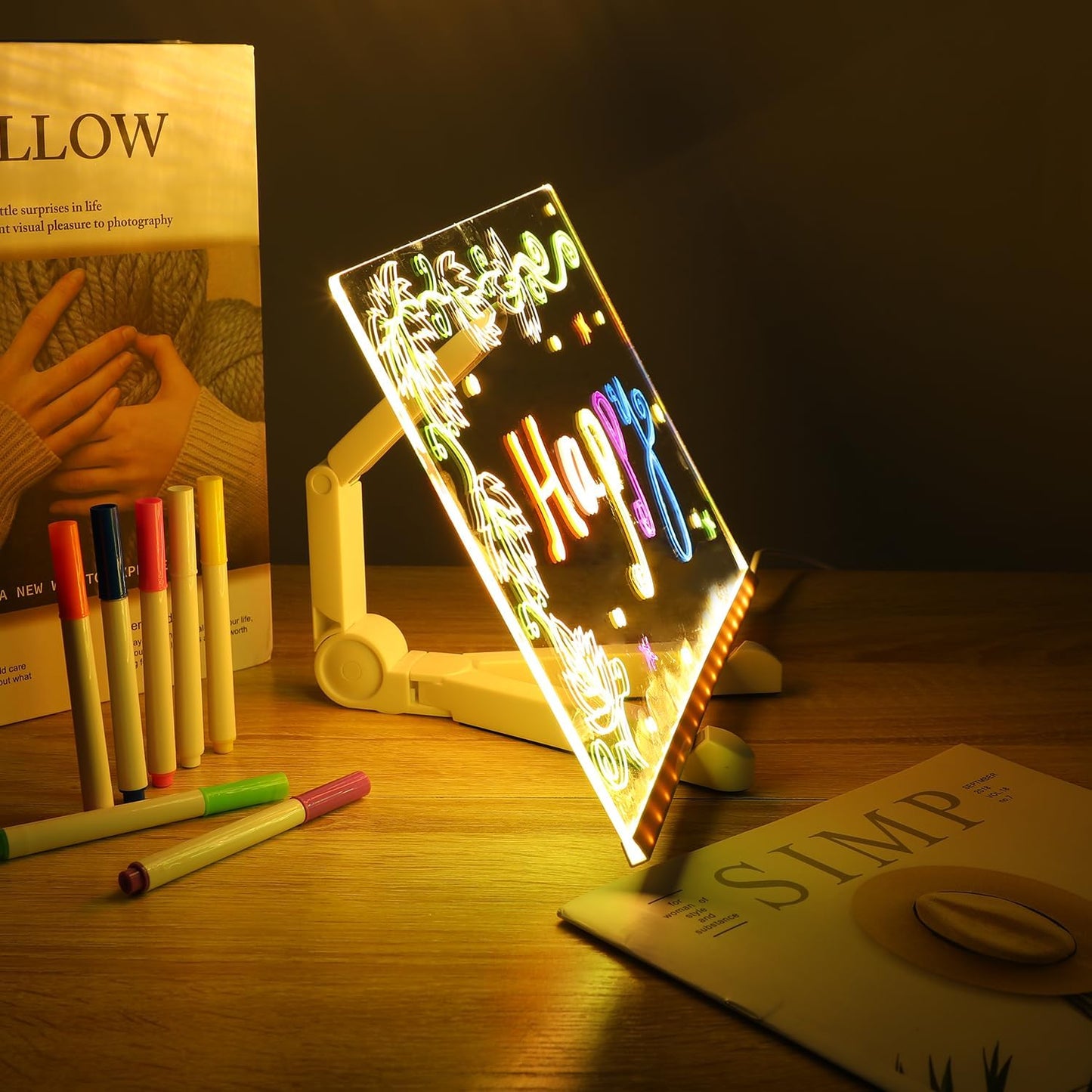 🎄Light-Up Acrylic Dry Erase Board! ✨