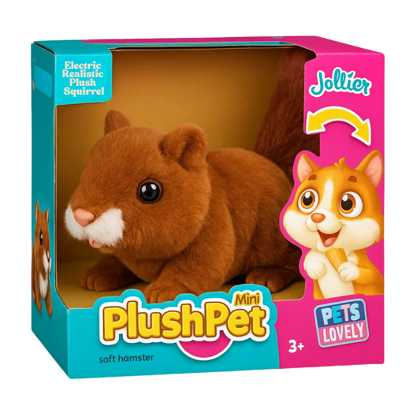 Wiggletail™ Adorable Lifelike Plush Squirrel - Huggable Fun for All Ages