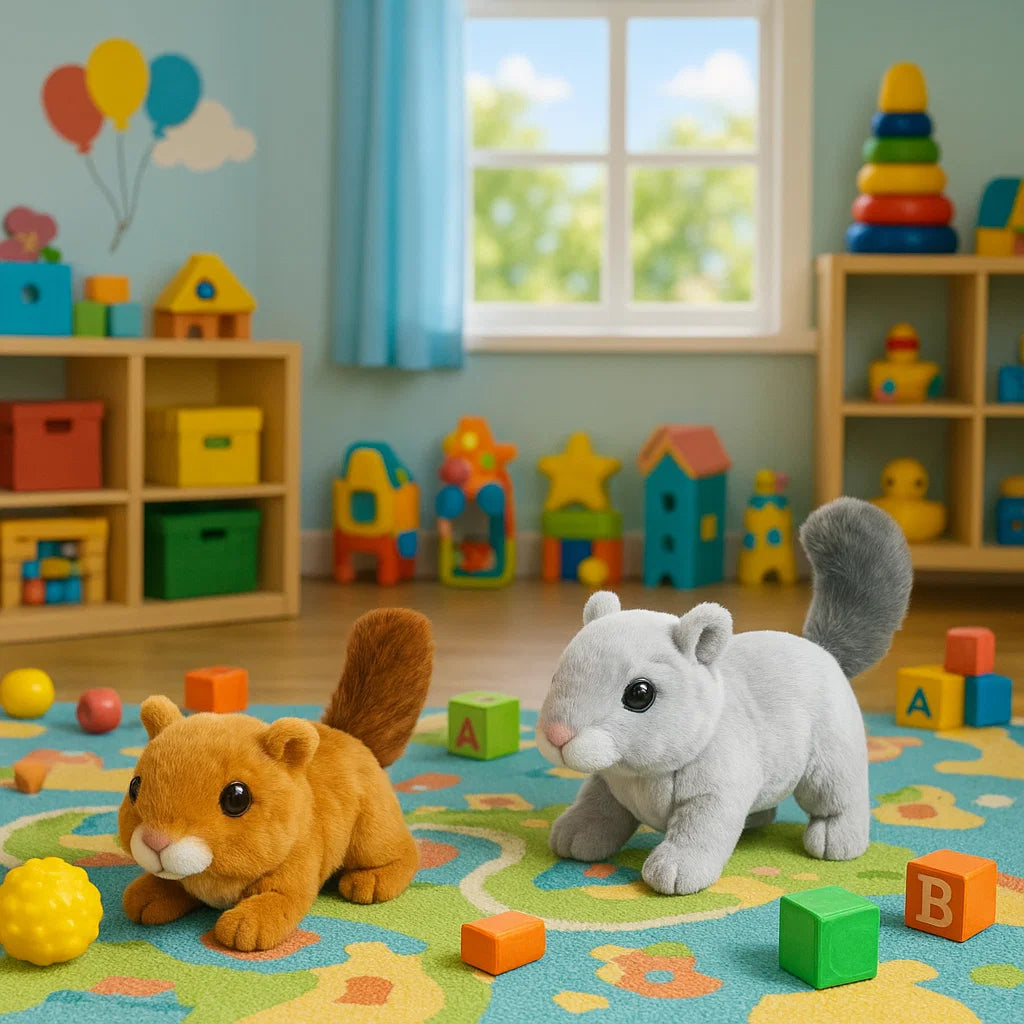 Wiggletail™ Adorable Lifelike Plush Squirrel - Huggable Fun for All Ages