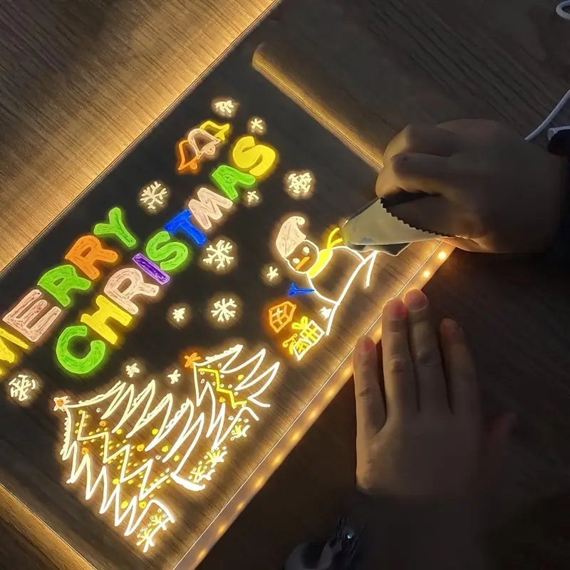 🎄Light-Up Acrylic Dry Erase Board! ✨