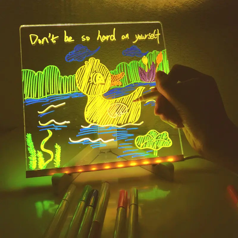 🎄Light-Up Acrylic Dry Erase Board! ✨