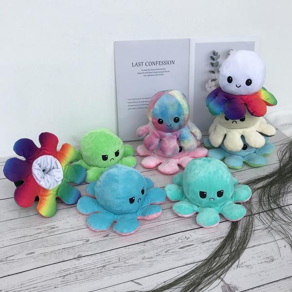 Reversible Octopus Plush Toy