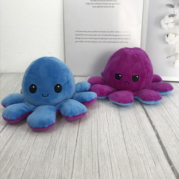 Reversible Octopus Plush Toy