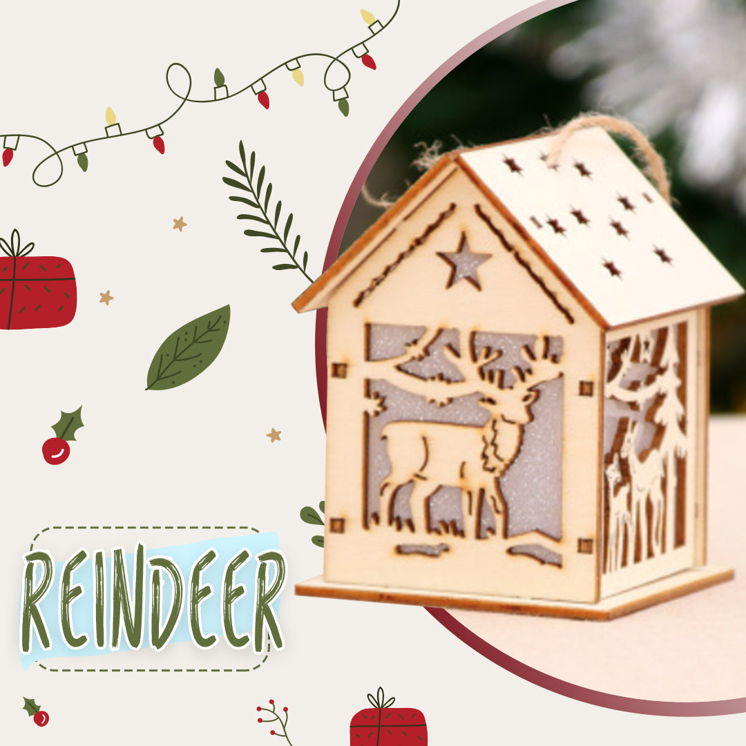 DIY Christmas LED Treehouse Hanging Ornament