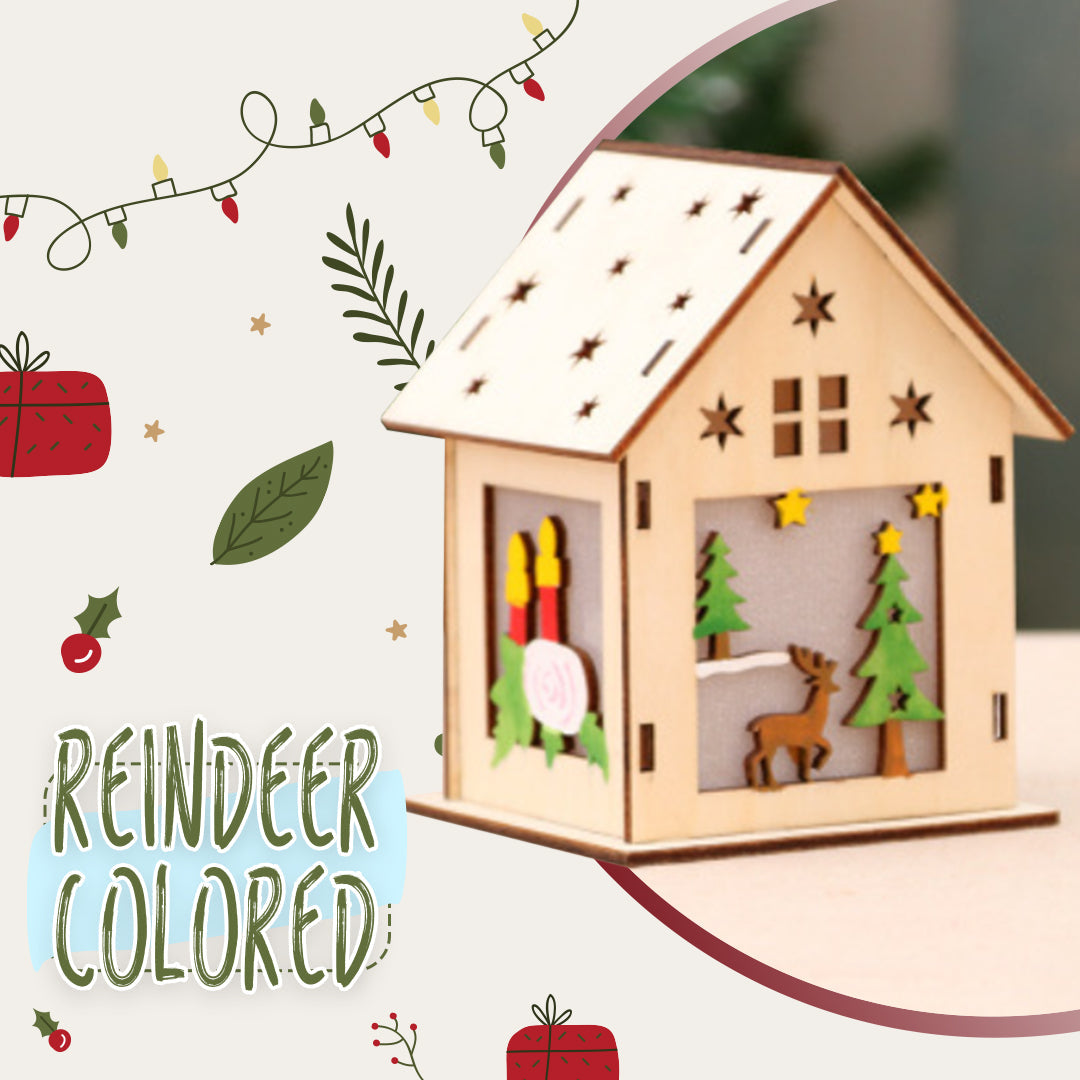 DIY Christmas LED Treehouse Hanging Ornament