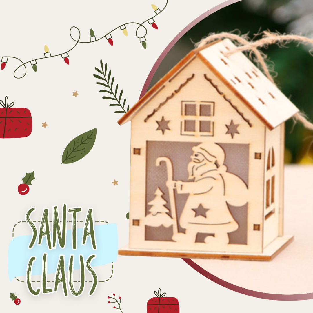 DIY Christmas LED Treehouse Hanging Ornament