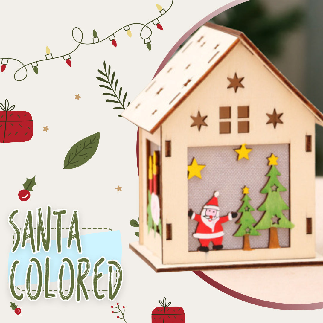 DIY Christmas LED Treehouse Hanging Ornament